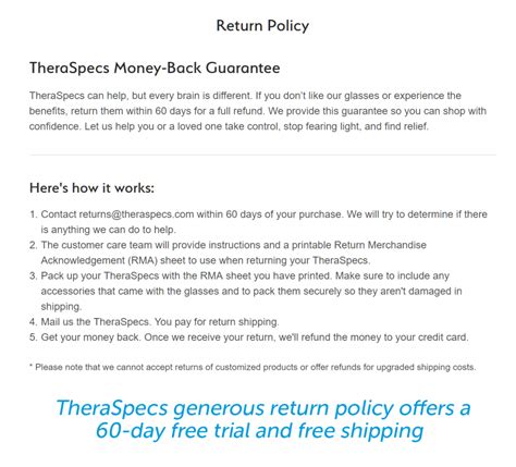 60 day return policy.